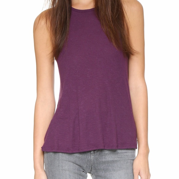 Free People Tops - Free People Long Beach Ribbed Tank Top